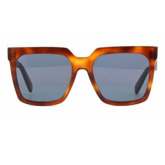 CELINE PARIS CL40055I 53V HAVANA/BLUE LENS AUTHENTIC SUNGLASSES 55-18 - Picture 2 of 10